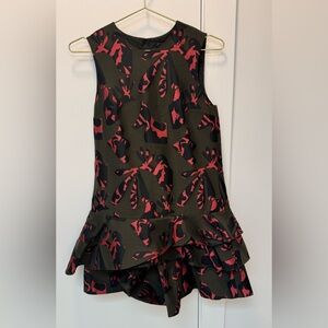 Woman’s BANANA REPUBLIC Jigsaw Ruffle Drop Waist Dress